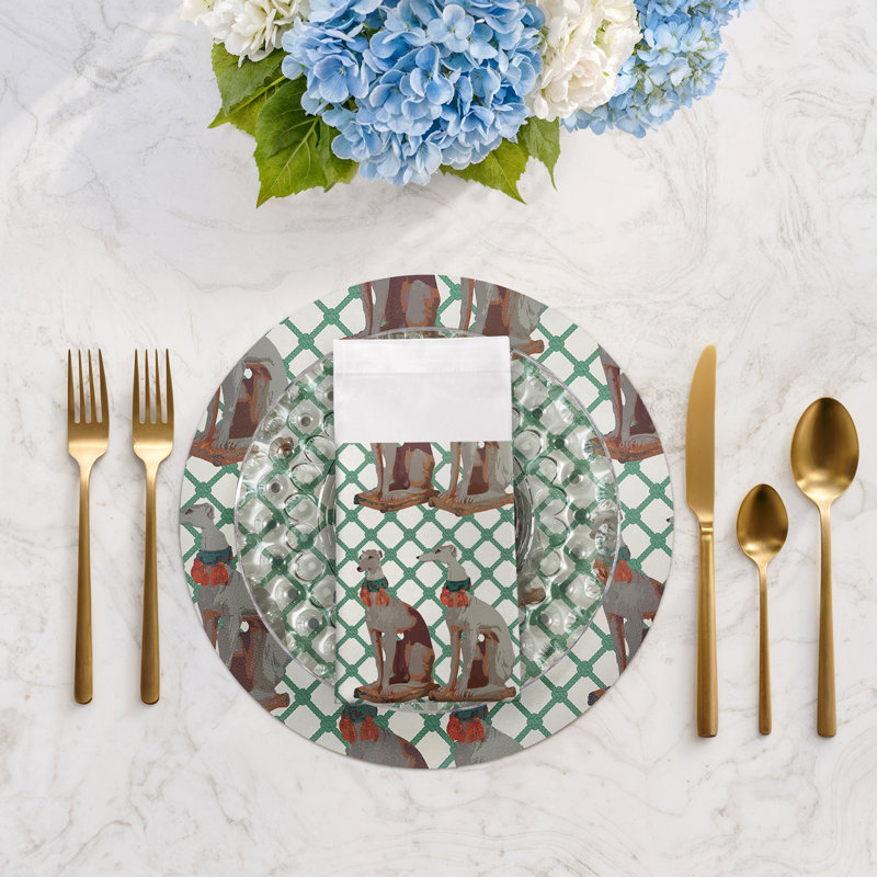 Serviettes de table en satin de coton Regal, Marion