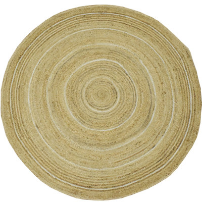 Tapis rond rond en jute / sisal tressé à la main Frederico