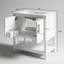 Meuble-lavabo de 30 pouces avec lavabo en céramique et rangement polyvalent - idéal pour les petites salles de bain-476175903