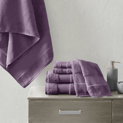 6-piece Turkish Cotton Bath Towel Set – Oversized Low Twist Plush Absorbent Luxury