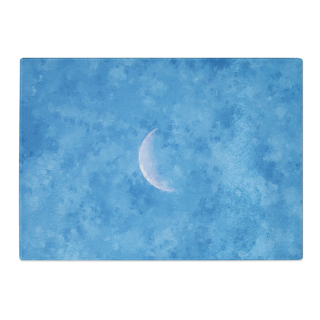 Tempered Glass Moon in Morning Light Chopping Board