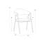 Fauteuil rembourré H 18,5 po-1190499649