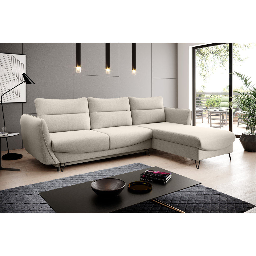 Ecksofa Storrs mit Bettfunktion