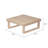 Abhipsa 5-Person Sectional Seating Group with Cushions and Coffee Table (Firepit Not Included)-2115496063-2115496057