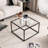 Bailei Glass Top Coffee Table-1191825696