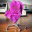 Fleur mauve avec gros pétales - Coussin imprimé floral-30722232-30722235