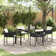 Garden Dining Set 5 Pcs Poly Rattan
