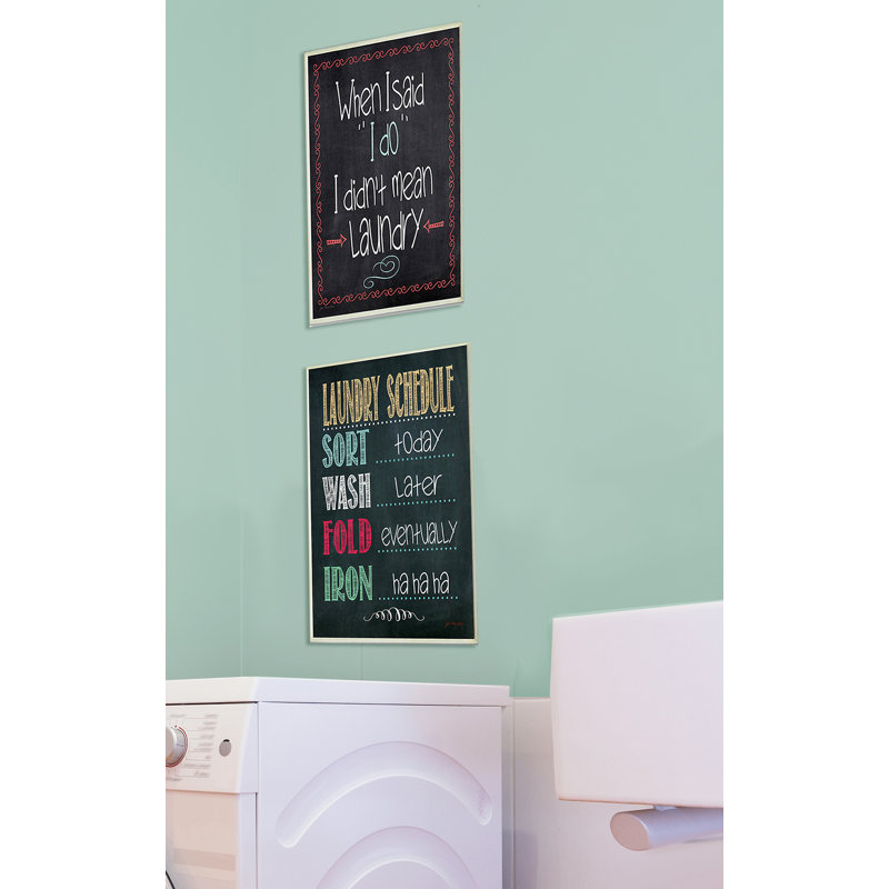 Tableau noir murale plan de lavage