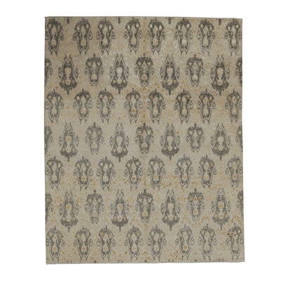 Cotton Ikat Area Rug