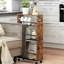 Gowanus 4-Tier Rolling Utility Cart with Handle