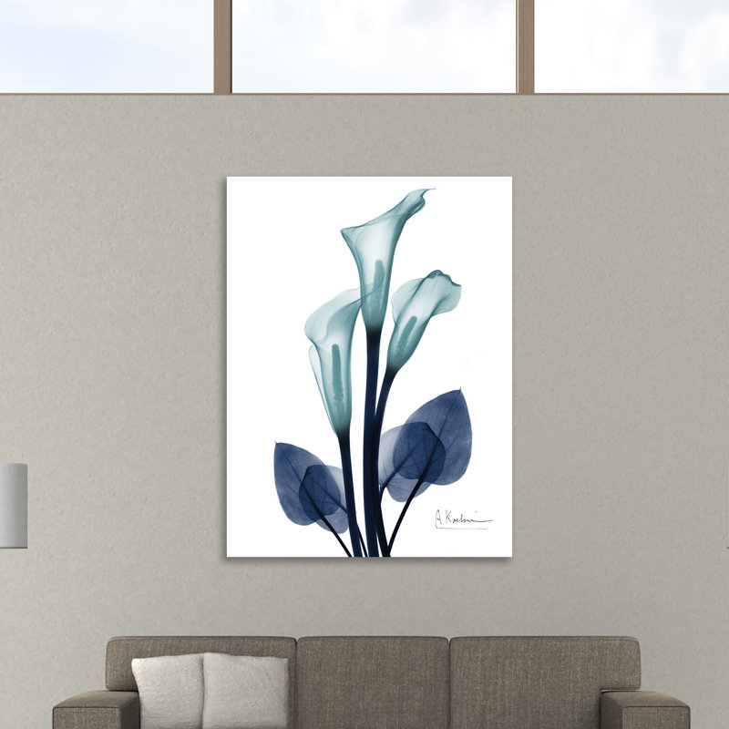 «Midnight Calla Lily 1», toile tendue par Albert Koetsier, H 48 po x l 36 po x P 1,5 po