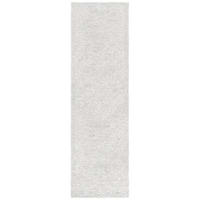 Quaniece 401 Hand Tufted Wool Pile Floral Rug