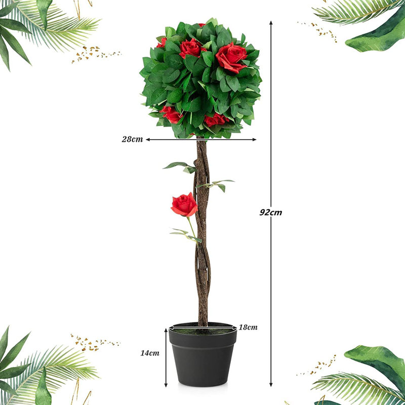 92cm Faux Evergreen Tree in Pot