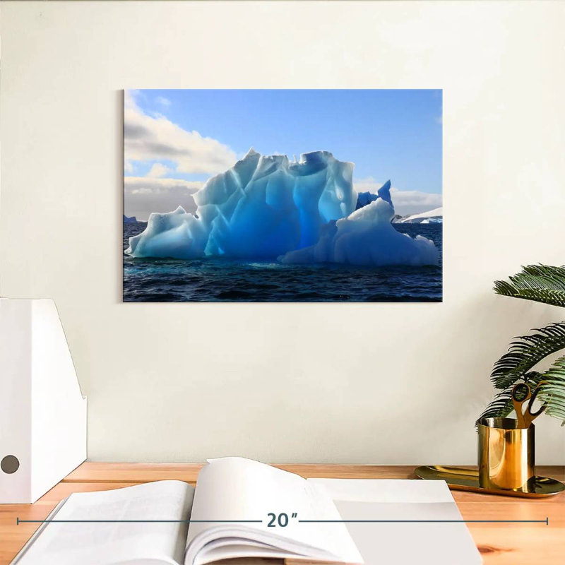 Glacier Alvord artistique en Antarctique, H 8 po x l 12 po