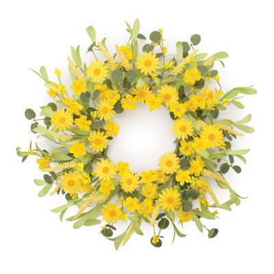 Mini couronne de fleurs sauvages 22 po