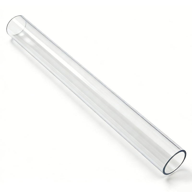 Tube transparent en acrylique, ouvert au mur 5/64 (2 mm), H 24 po x l 4 po x P 4 po