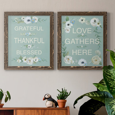 " Grateful Thankful " 2 - Pieces