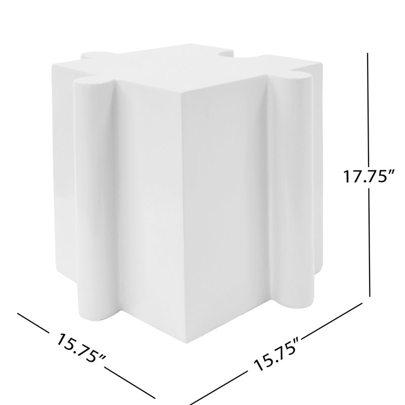Ensemble de 3 tables de bout, tables de bout pour l'intérieur et l'extérieur, Noir / blanc