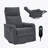 Chenille Swivel Manual Recliners with Heat Massage-1114324239