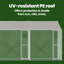 Cage à chien avec toit vidaXL argenté 314,96 po x 78,74 po x 100,79 po