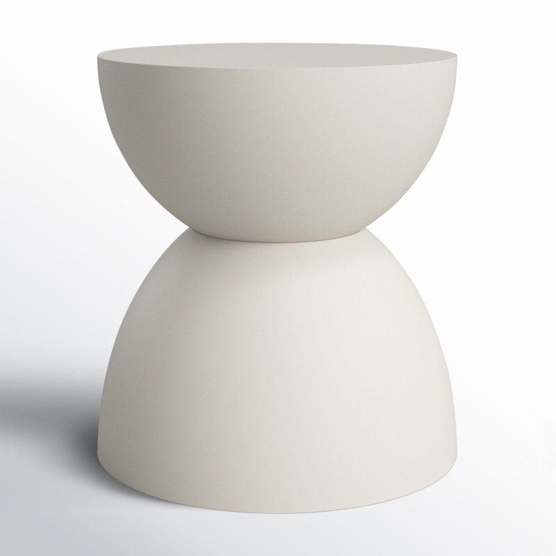 15.75'' Stone Outdoor Side Table