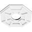 Médaillon de plafond contemporain en PVC de qualité architecturale de 34 po x P 1 po x P 11 3/4 po x P 1 po Logan-36075135