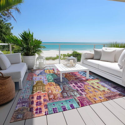 Tapis intérieur / extérieur rectangulaire 1 pi 8 po x 2 pi 6 po Altair