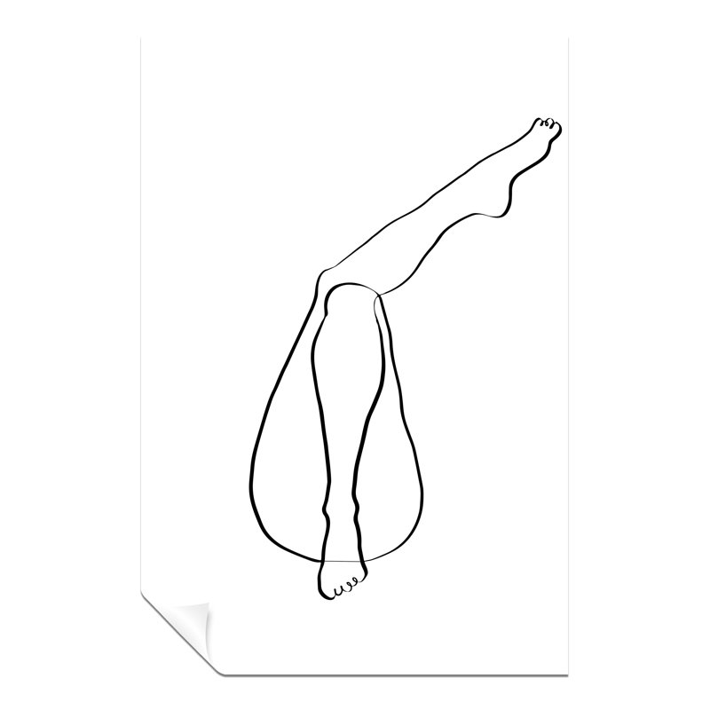 Woman Legs 1 Piece Wall Art, 31cm H x 20cm W x 0.5cm D