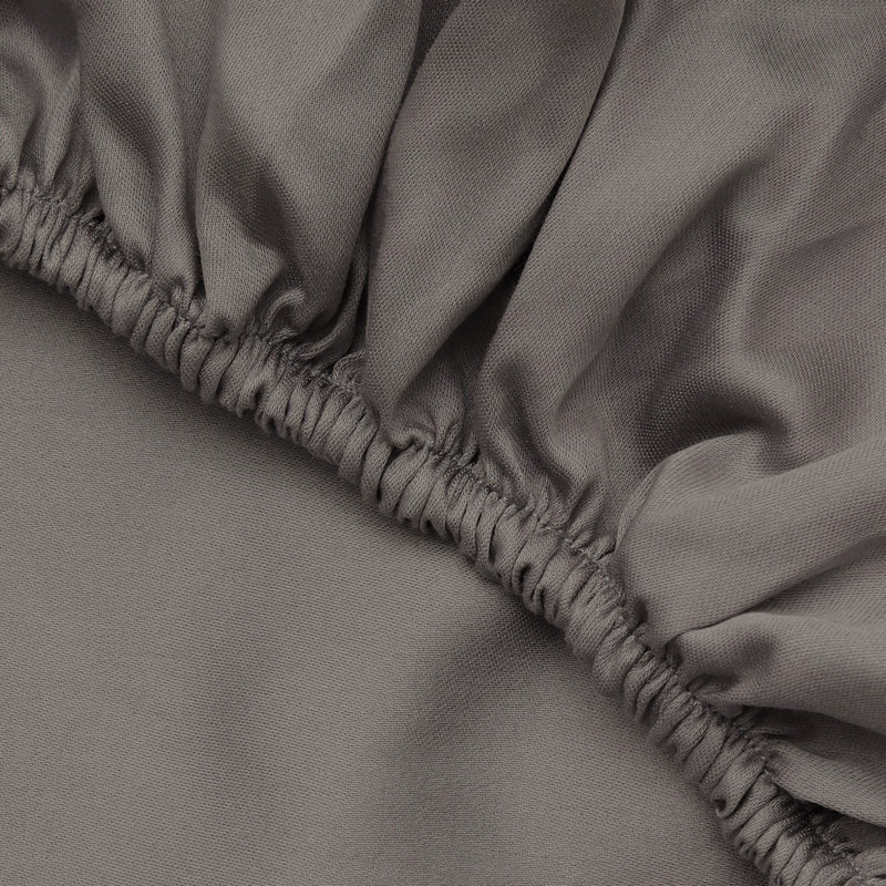 Drap-housse Ranforce, Drap-housse de taille simple, gris