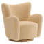 Fauteuil d'appoint pivotant en sherpa à oreilles Montrose-108579760
