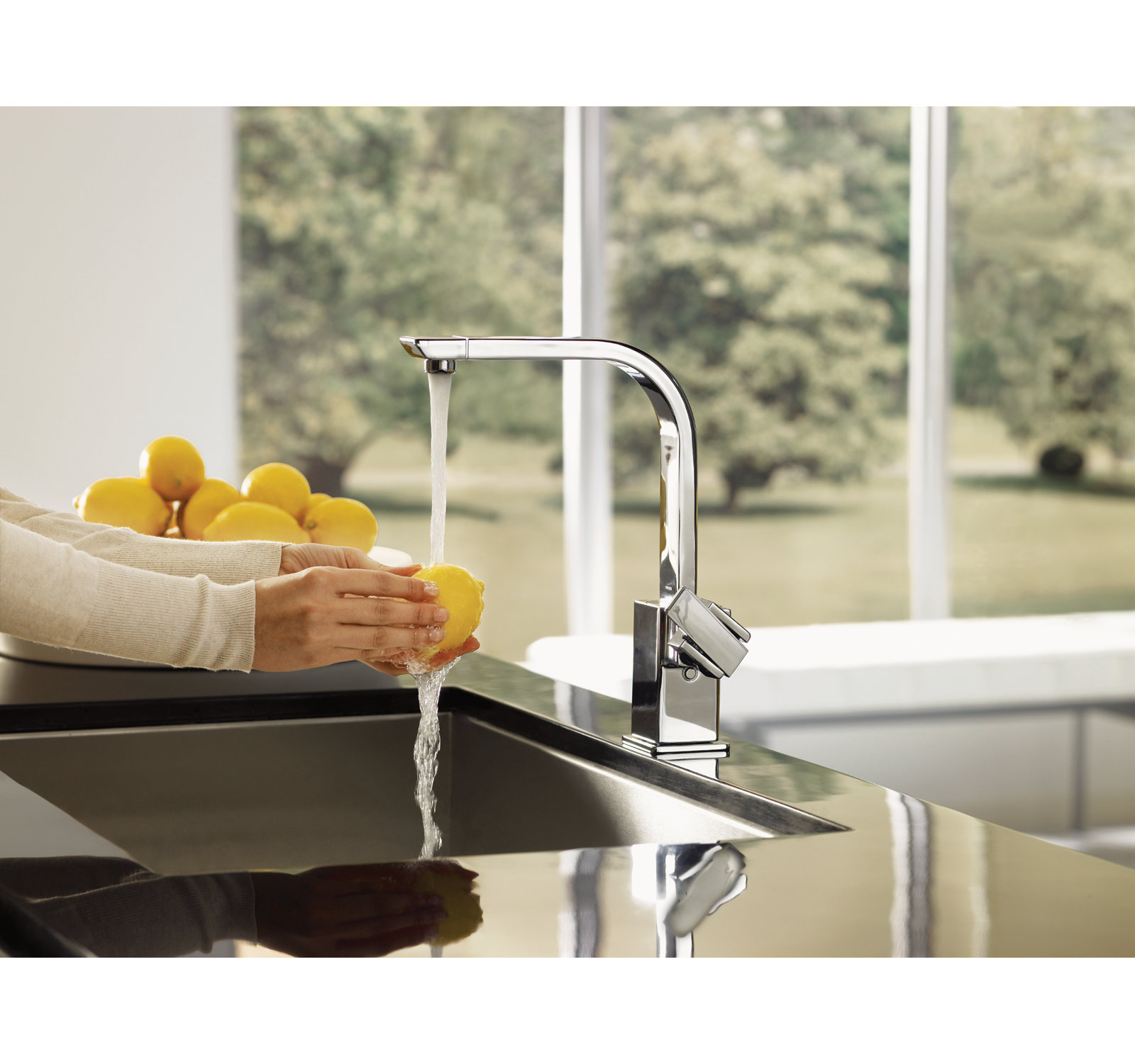 90 Degree Kitchen Faucet, Chrome