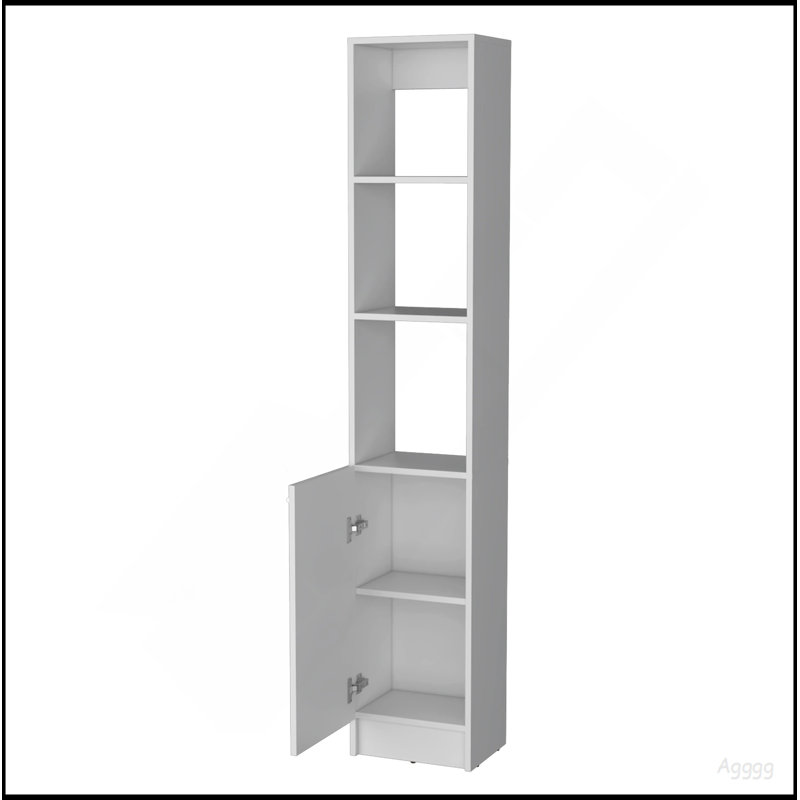 Armoire à linge 1 porte Wenge, White