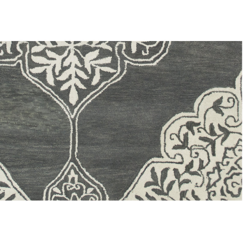 Kirman Floral Hand Woven Area Rug, Rectangle 153 x 244cm