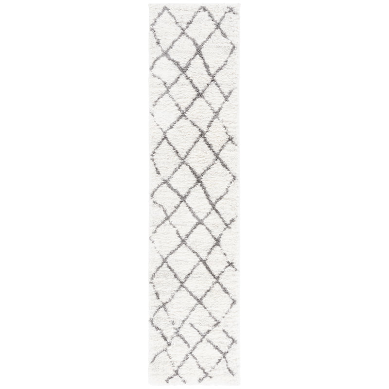 Tapis à poils longs Zettie, Tapis de couloir 2 pi 2 po x 9 pi