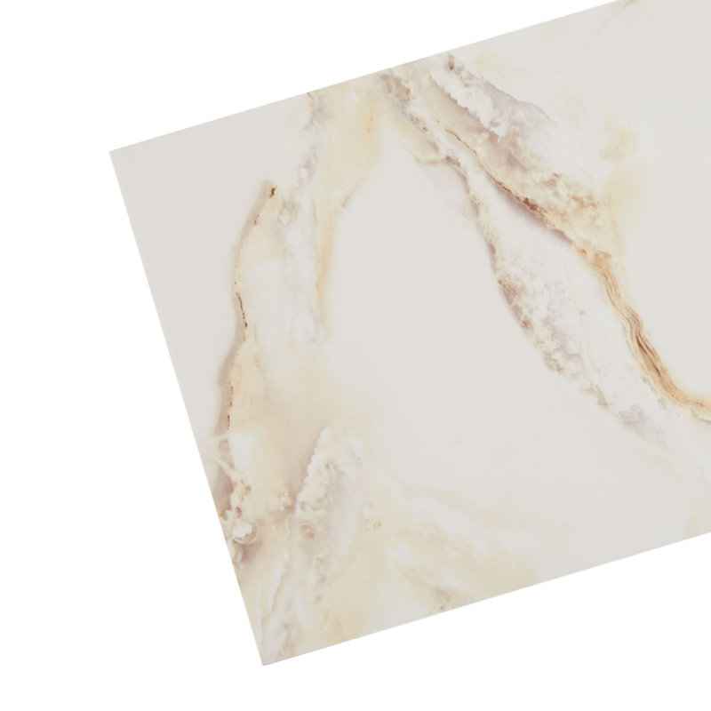 Polyvinyl Chloride (PVC) Peel and Stick Field Tile, 30 cm x 60 cm, Beige/Brown