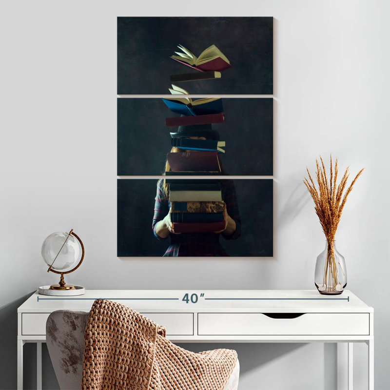 Senne Girl Reading, H 32 po x l 20 po