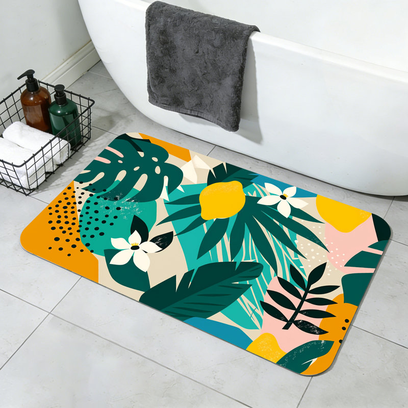 Tapis de salle de bain Tropical Tropical, Rectangle - L 24 po x l 16 po
