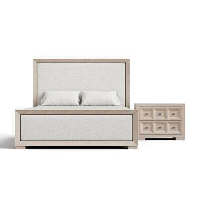 Schell 2-Piece Bedroom Set With 2-Drawer Nightstand