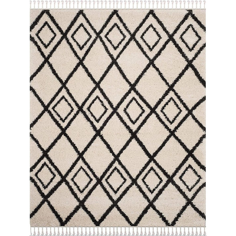 Tapis à motif géométrique Imraan Performance, Rectangle 8 pi x 10 pi