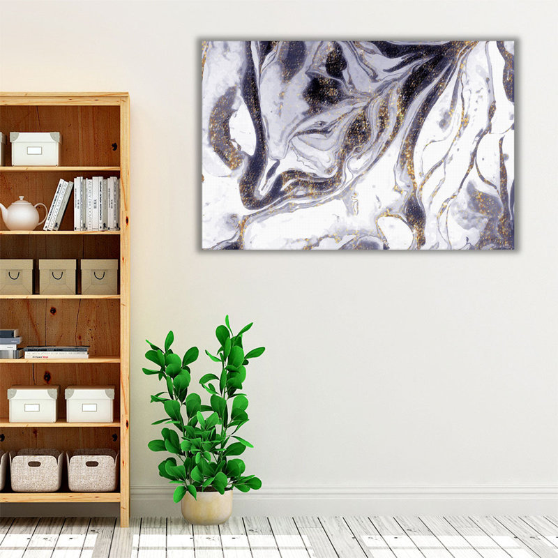 «Amethyst Rivers Flow», reproduction d'art sur toile, H 24 po x l 36 po