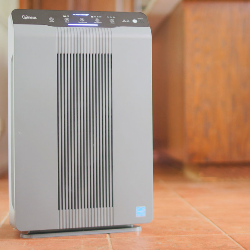 Winix Gray Tower Air Purifier with True HEPA and Carbon Filter