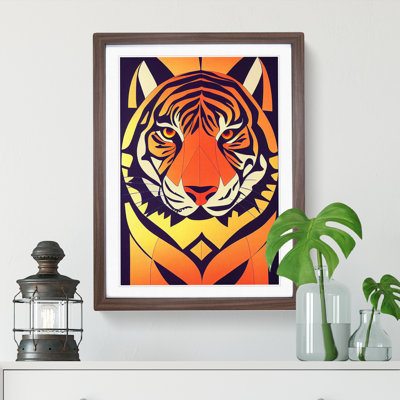 Tiger No.1 Abstract - Framed Print
