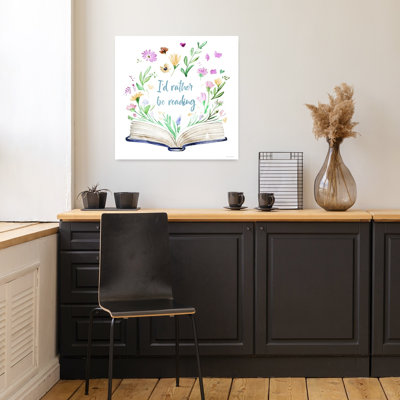 I'd Rather Be Reading by Svetlana Aleinikova - Wrapped Canvas Print