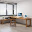 Bureau moderne et simple en bois massif de grande et de petite taille-1106656037-1106656039
