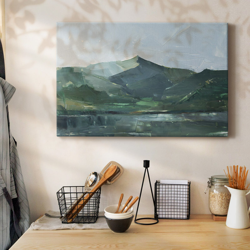 «Green Grey Mountains», toile tendue I-Gallery, H 12 po x l 18 po