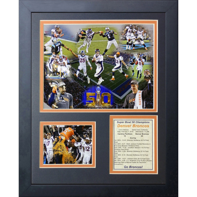 « nfl denver broncos l' 2015 super 50 bol », reproduction de photo encadrée