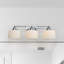 Luminaire de meuble-lavabo en chrome poli à trois lumières à intensité variable Wiens