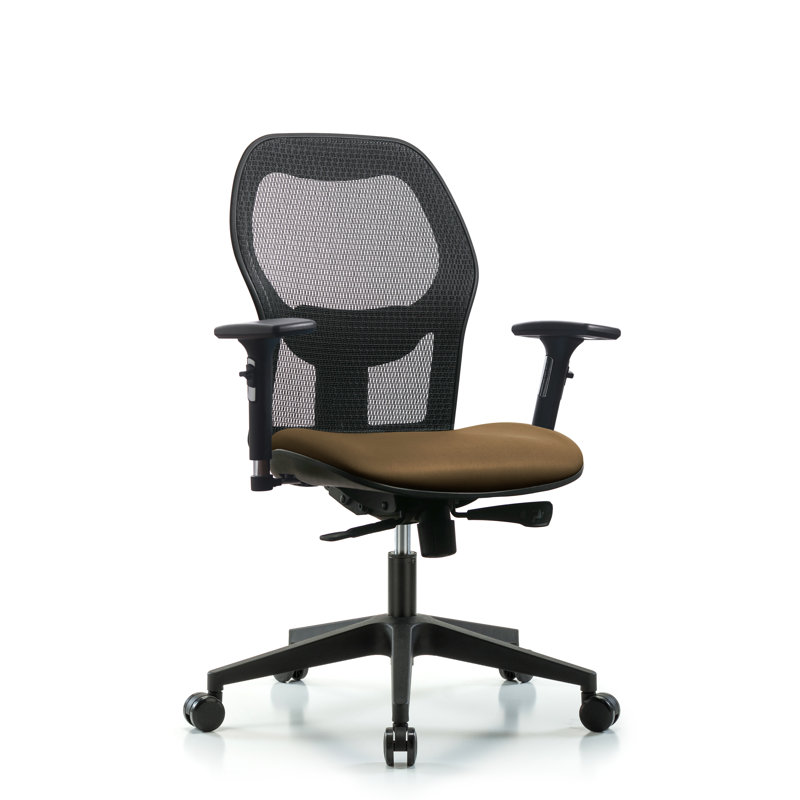 Chaise de travail ergonomique, Taupe, Oui, Roulettes