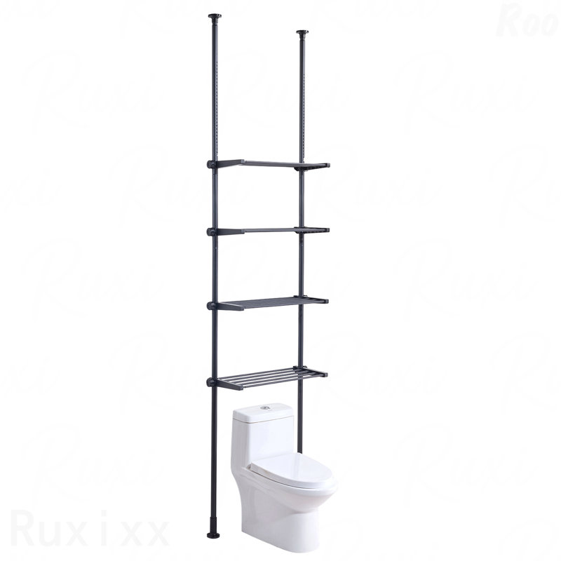 Over the Toilet Storage 4-Tier Bathroom Shelf Rack Space Saver Organizer