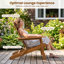 Chaise Adirondack pliante en bois massif Mckeel
